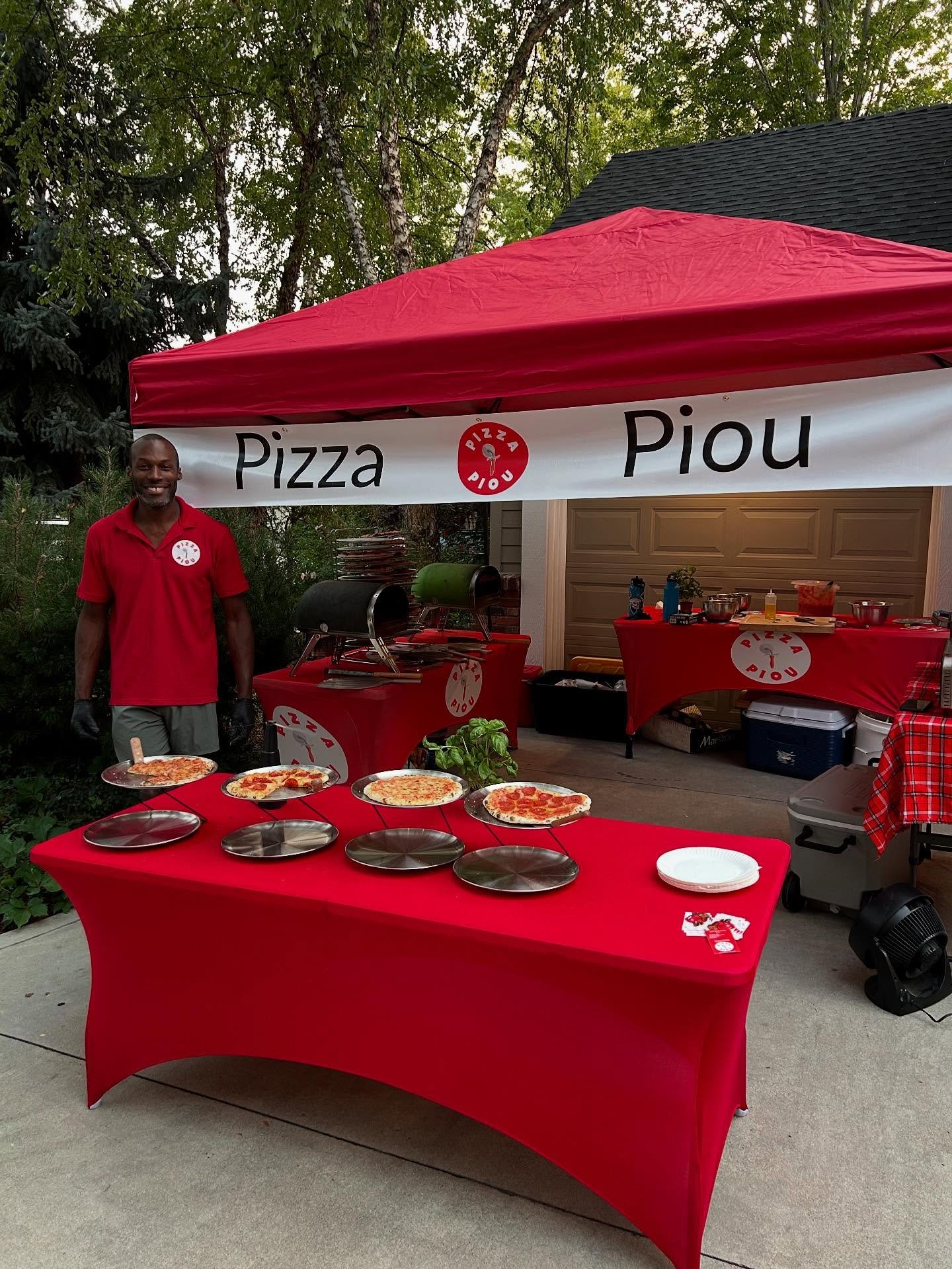 JP under Pizza Piou banner